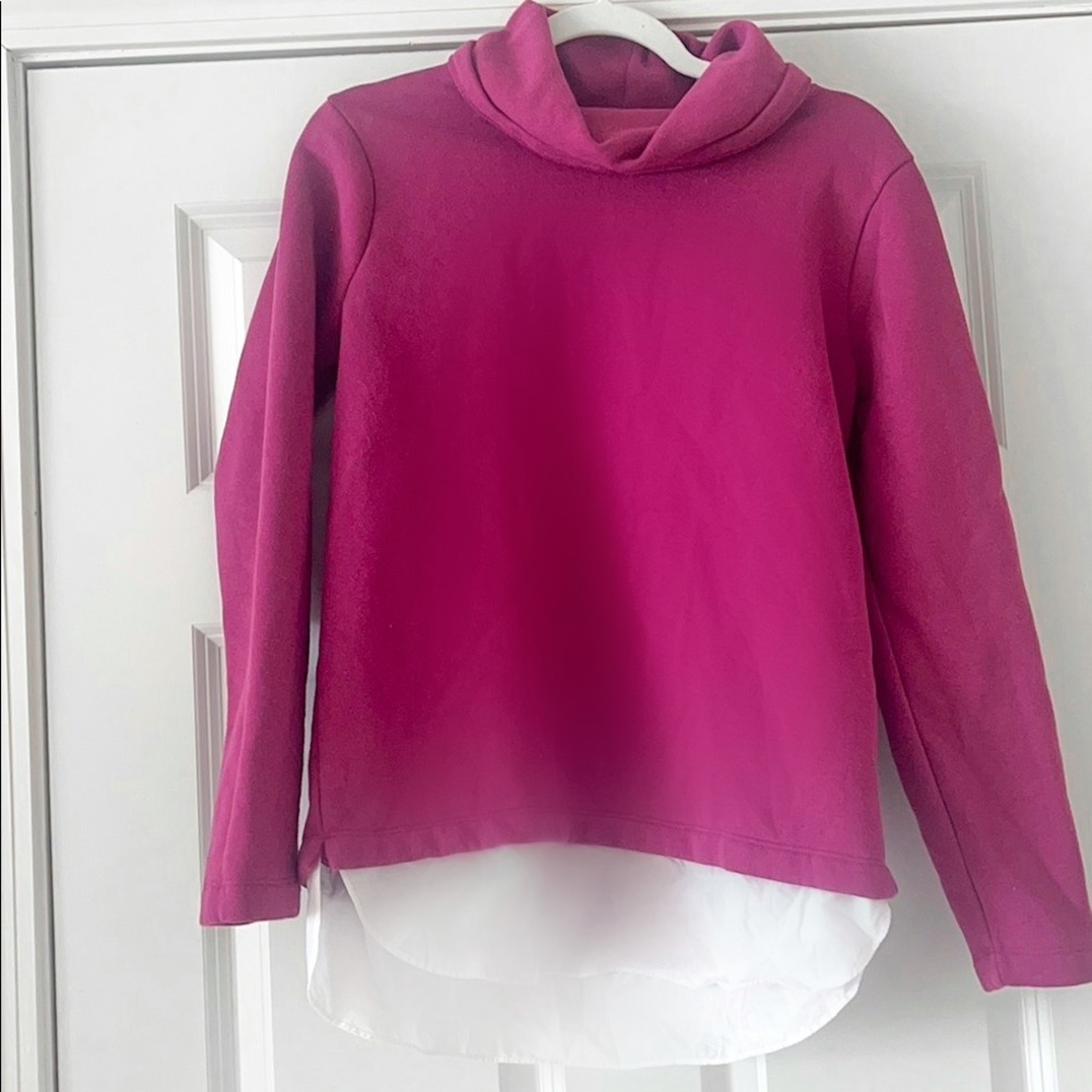 J.Crew Maroon Cowl Neck Sweatshirt